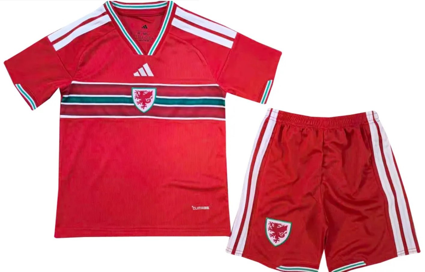 Kit infantil I Seleção do País de Gales 2026 Adidas oficial 